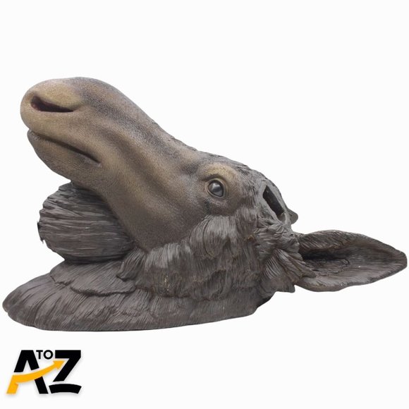 Emperor Moose Head Wall Hanging Statue Figure - Picture 5 of 11